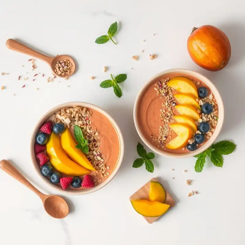 Smoothie Bowl de Mango y Cúrcuma Radiante