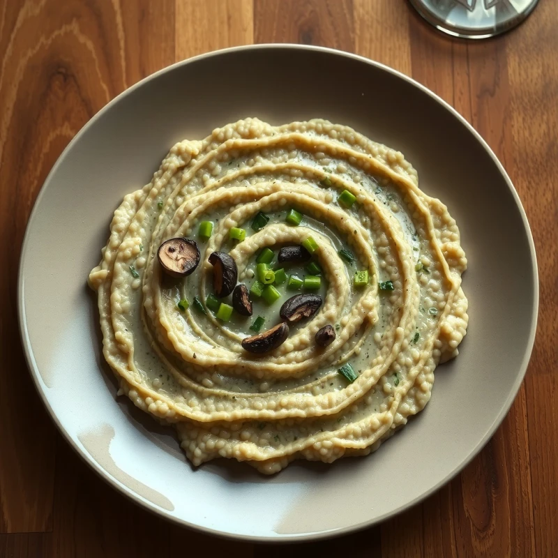 Risotto Cremoso de Hongos con Trufa Negra