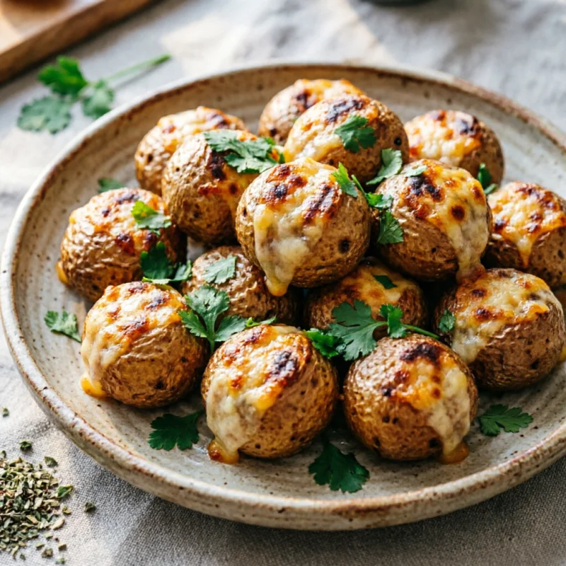 Bolitas de Papa Rellenas de Queso y Maíz