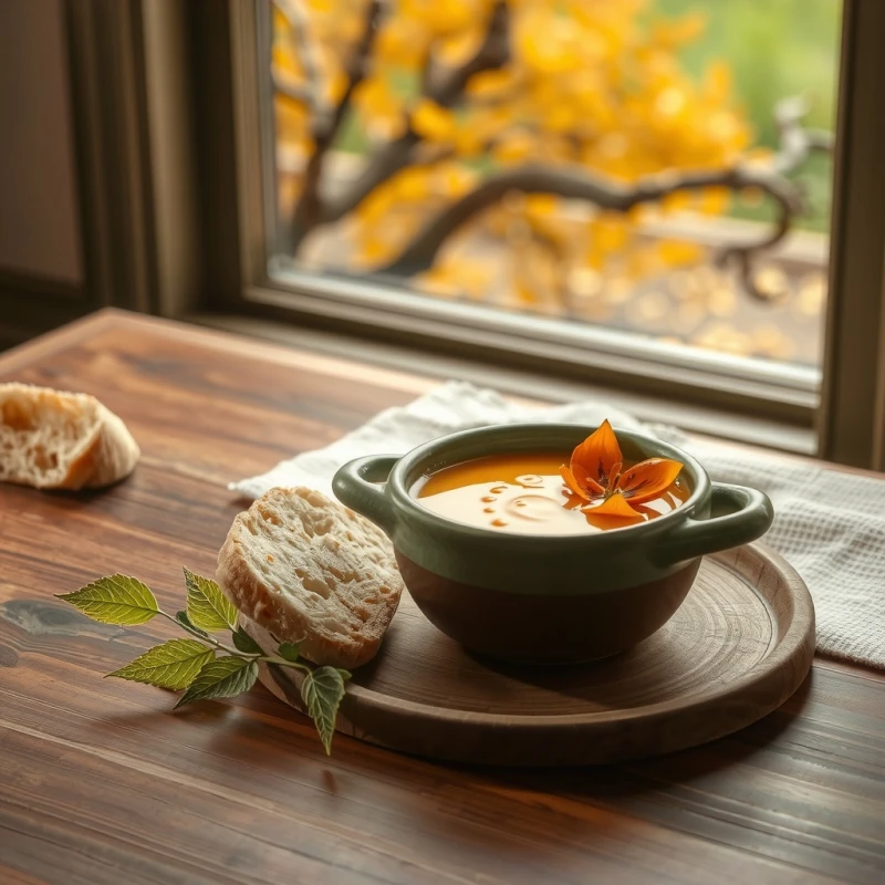 Crema de Calabaza y Jengibre otoñal