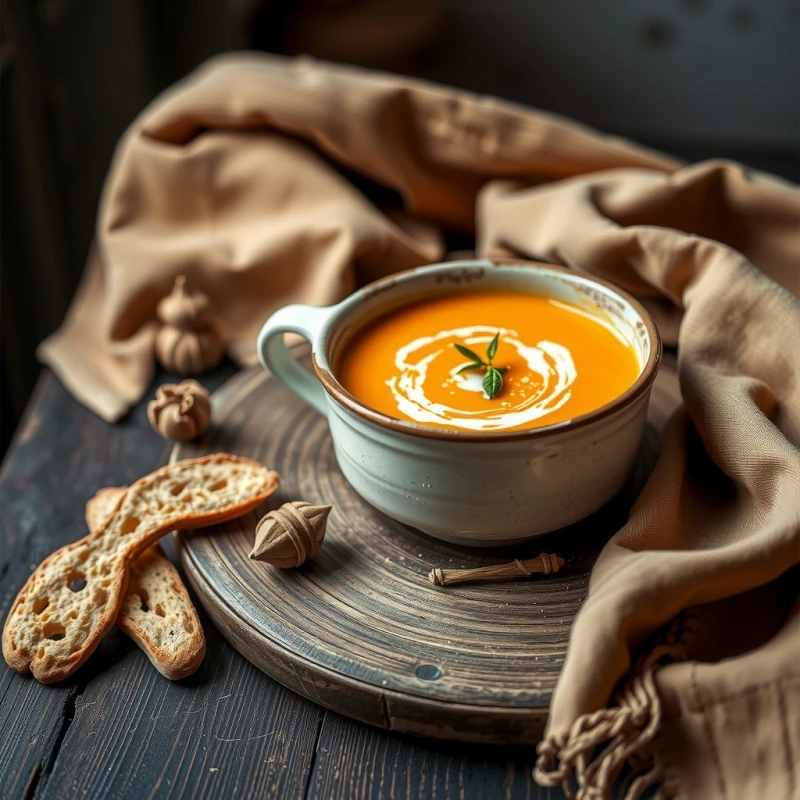 Sopa Cremosa de Zanahoria y Jengibre