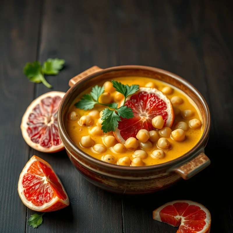 Guiso de Puerro y Garbanzos con Cúrcuma