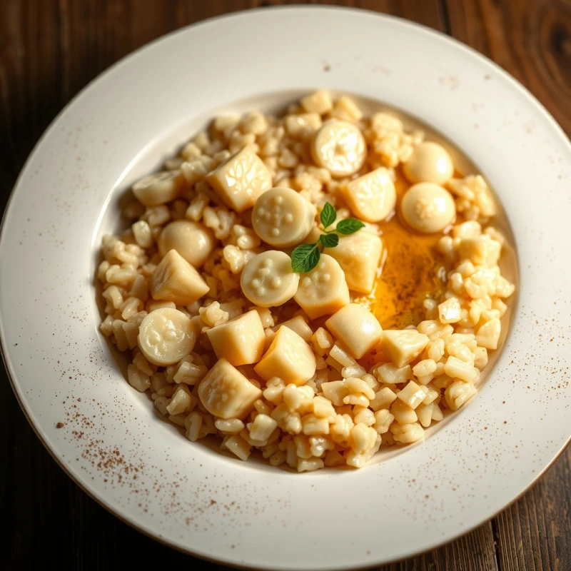 Risotto Cremoso de Champiñones y Trufa