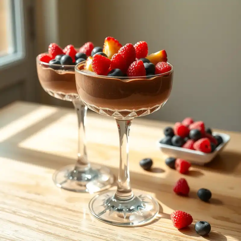 Mousse Cremoso de Aguacate y Cacao