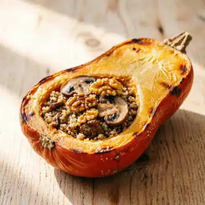 Calabaza Rellena Umami con Nueces Tostadas