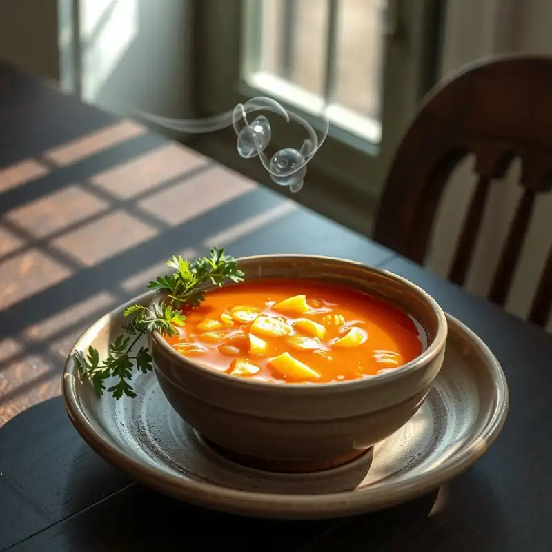 Sopa Rápida de Lentejas y Zanahoria