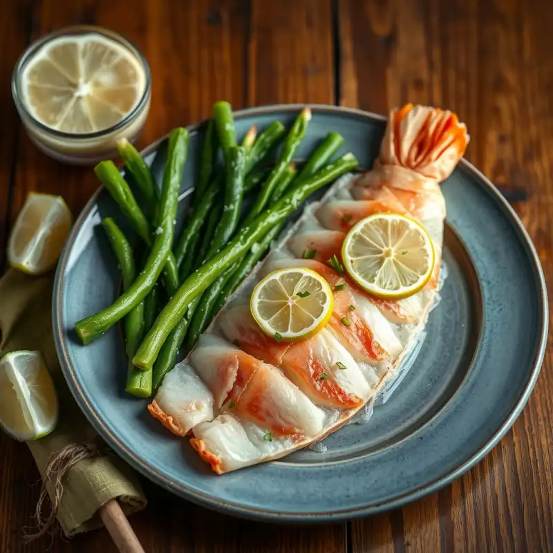 Salmón Glaseado con Limón y Espárragos Crujientes