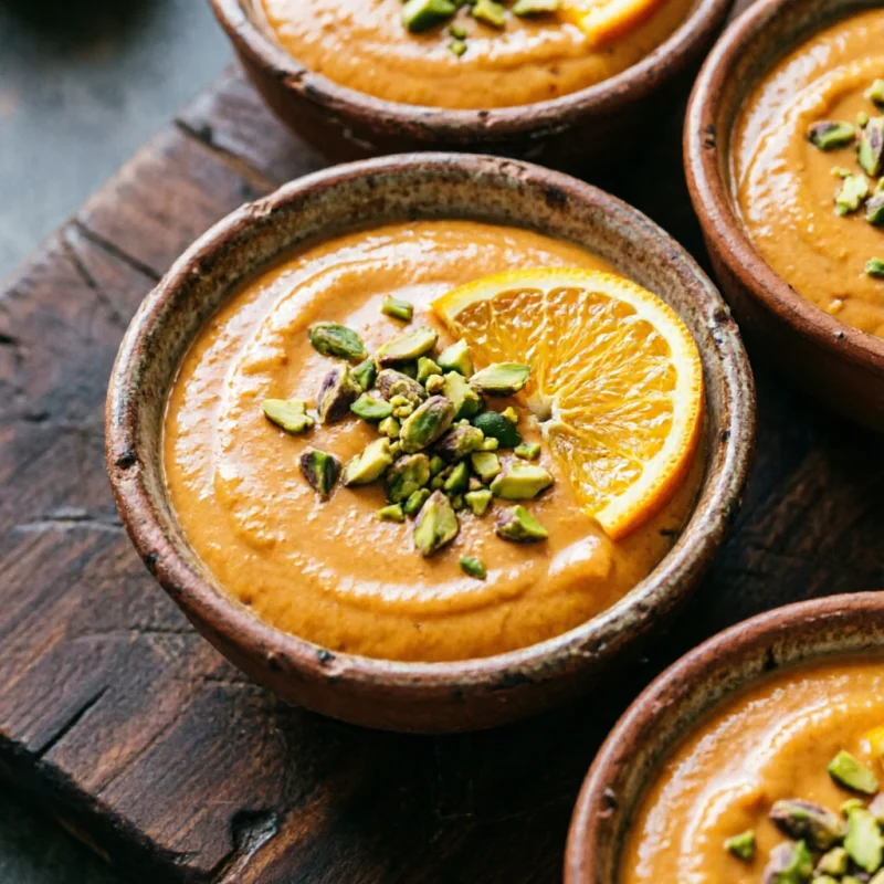 Crema de Membrillo Asado y Naranja con Pistachos Tostados