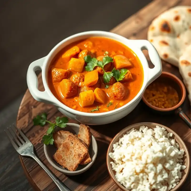 Curry Cremoso de Lentejas Rojas y Calabaza