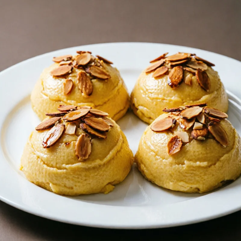 Cúpulas de Miel y Limón con Crujiente de Almendras