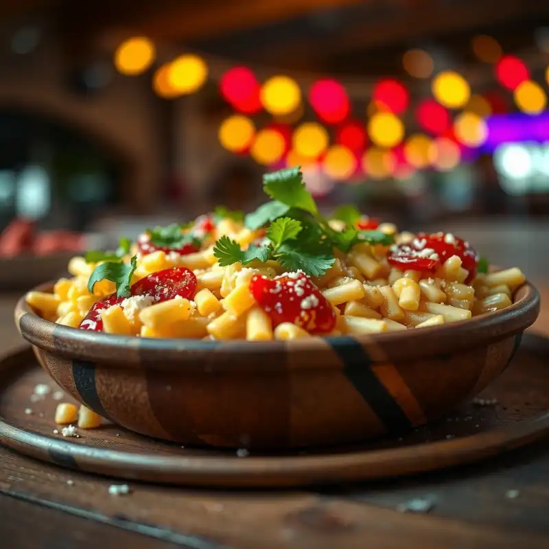 Esquites Festivos con Crema y Chile