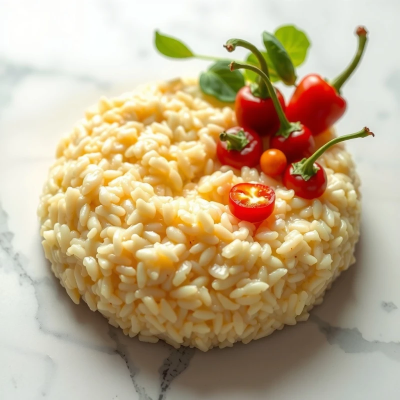 Risotto de Primavera con Verduras Glaseadas y Crujientes