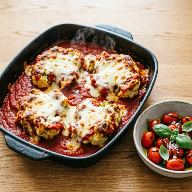 Milanesas de Coliflor Gratinadas