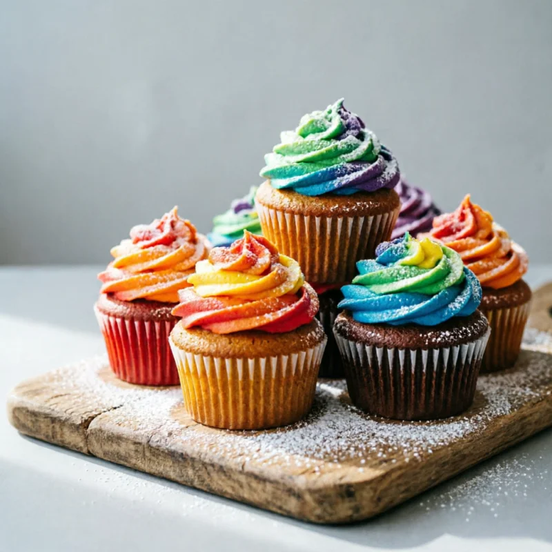 Cupcakes Arcoíris Comunidad: Reto de Color