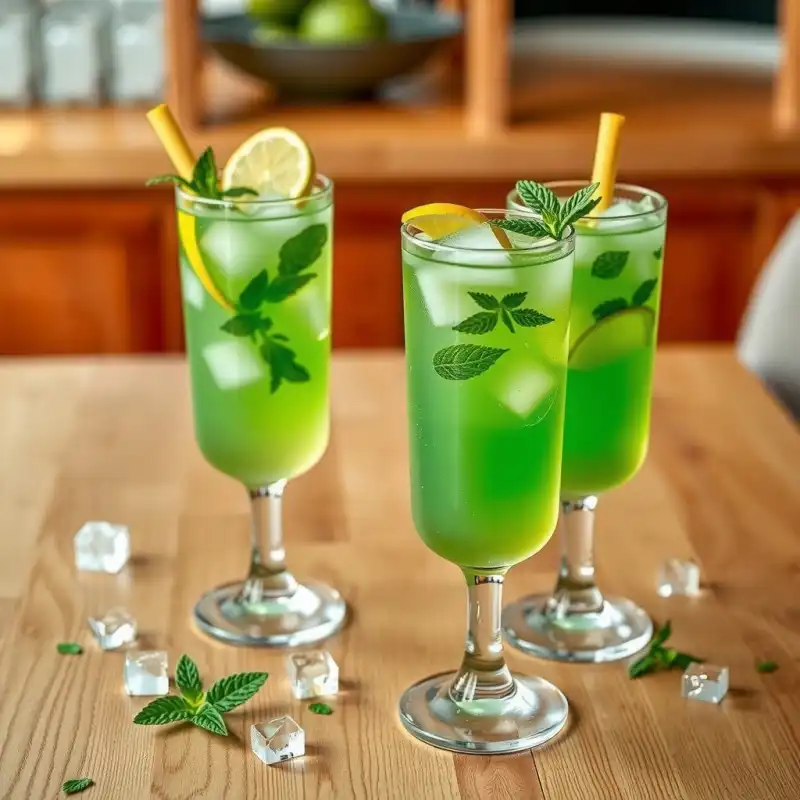 Refresco Cítrico de Pepino y Menta