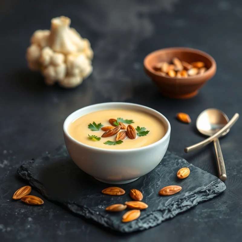 Consomé de Coliflor con Aire de Cilantro