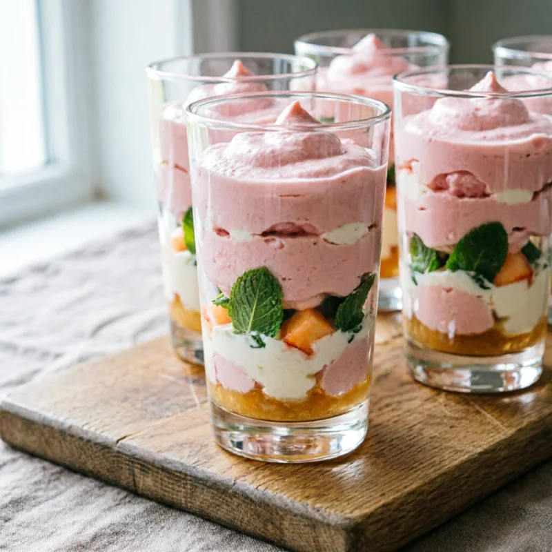 Nubes de Durazno Yogur con Hierba Limón