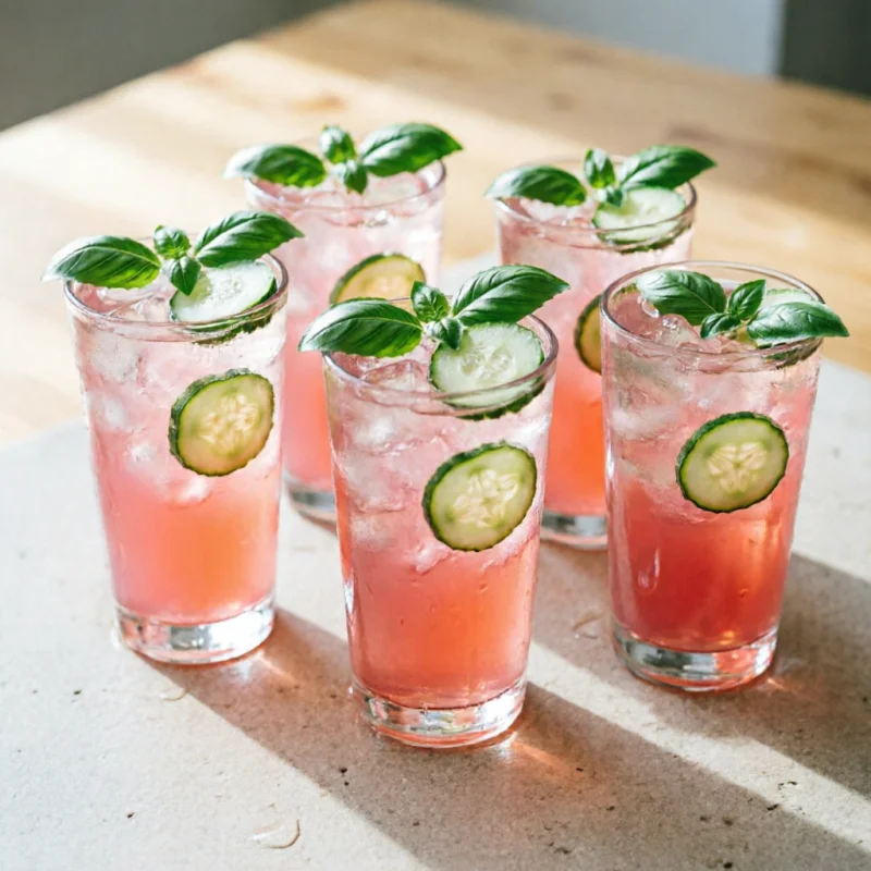 Refresco de Sandía y Albahaca