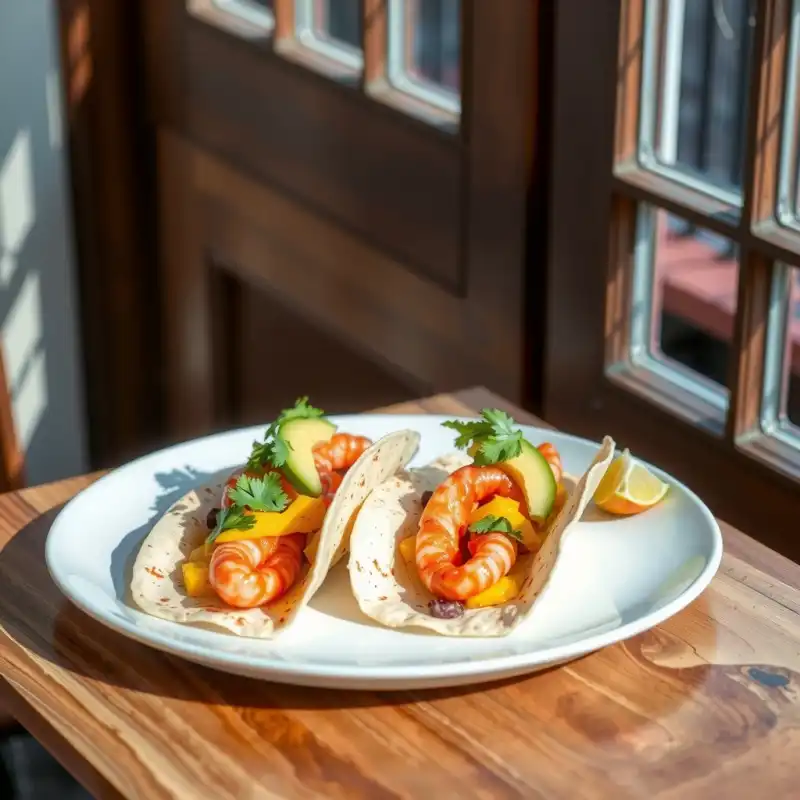 Tacos de Camarones Estilo Yucatán