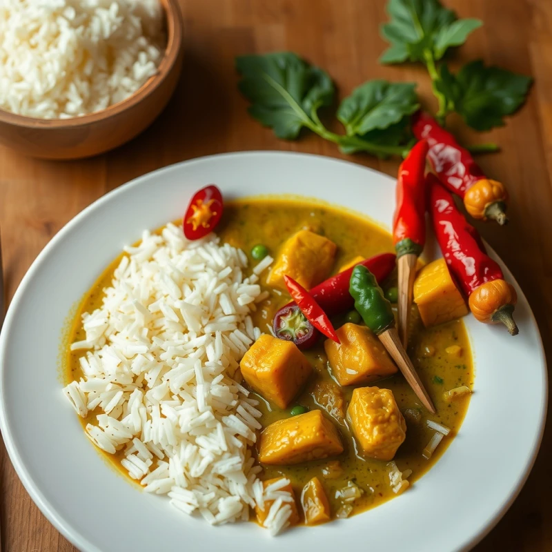 Curry Verde Tailandés de Pollo