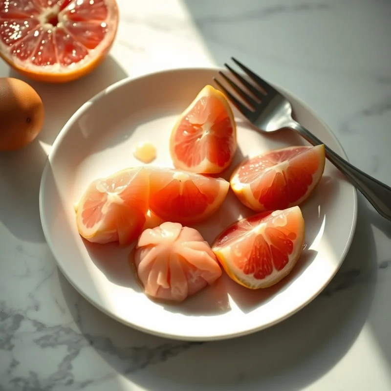 Nubes de Pomelo y Jengibre Glaseadas