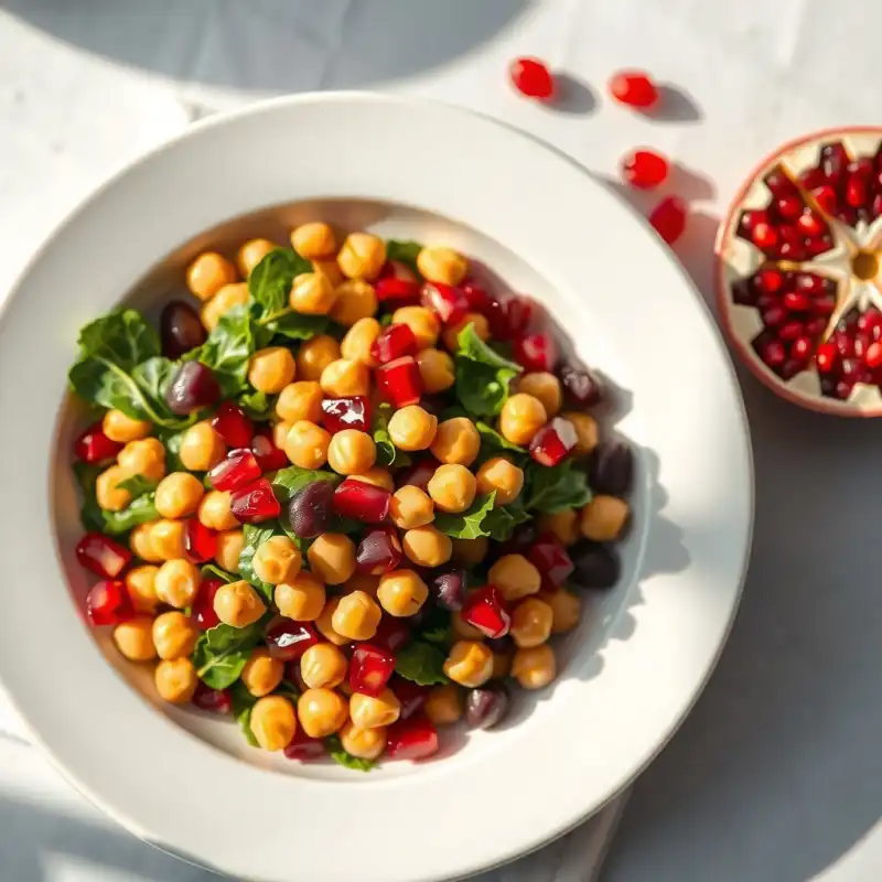 Tabule Cítrico Vegano con Garbanzos y Hierbas