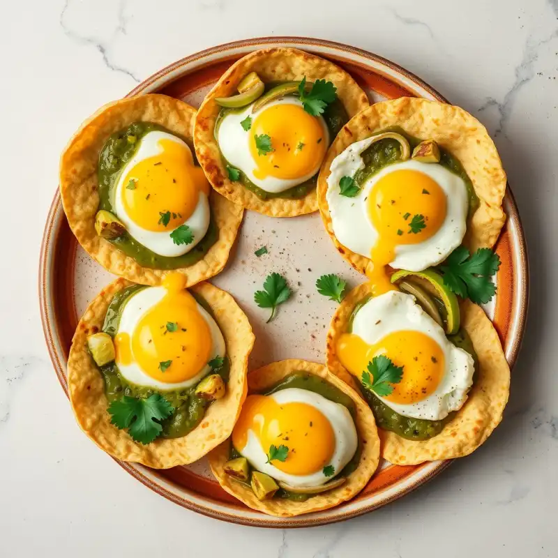 Huevos Rancheros Frescos con Salsa Verde Casera