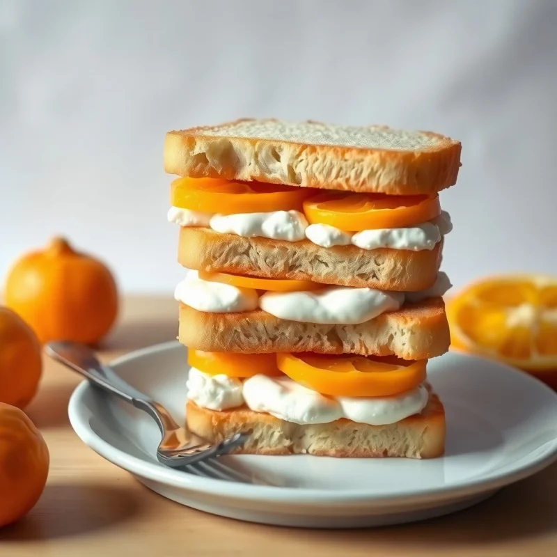 Tostadas de Mandarina y Ricotta Cremosa