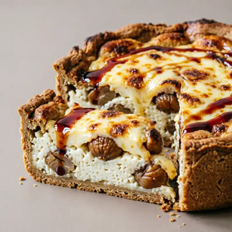 Tarta de Coliflor y Castañas Balsámica