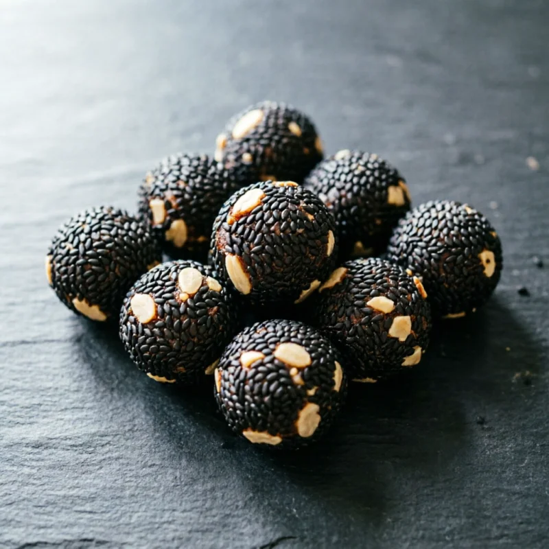 Bolitas de Ciruela y Miso Tostado