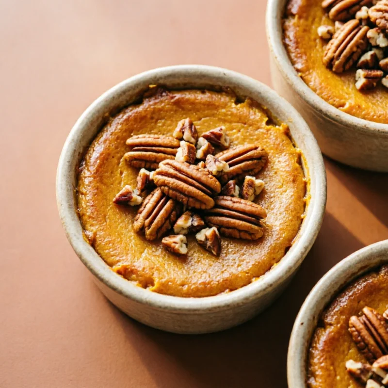 Flanes Salados de Calabaza y Nueces Pecanas