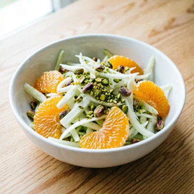 Ensalada de Hinojo y Naranja Con Pistachos