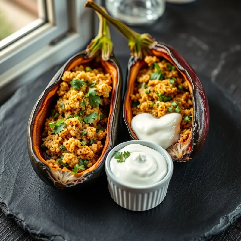 Berenjenas Rellenas De Cuscús Y Menta