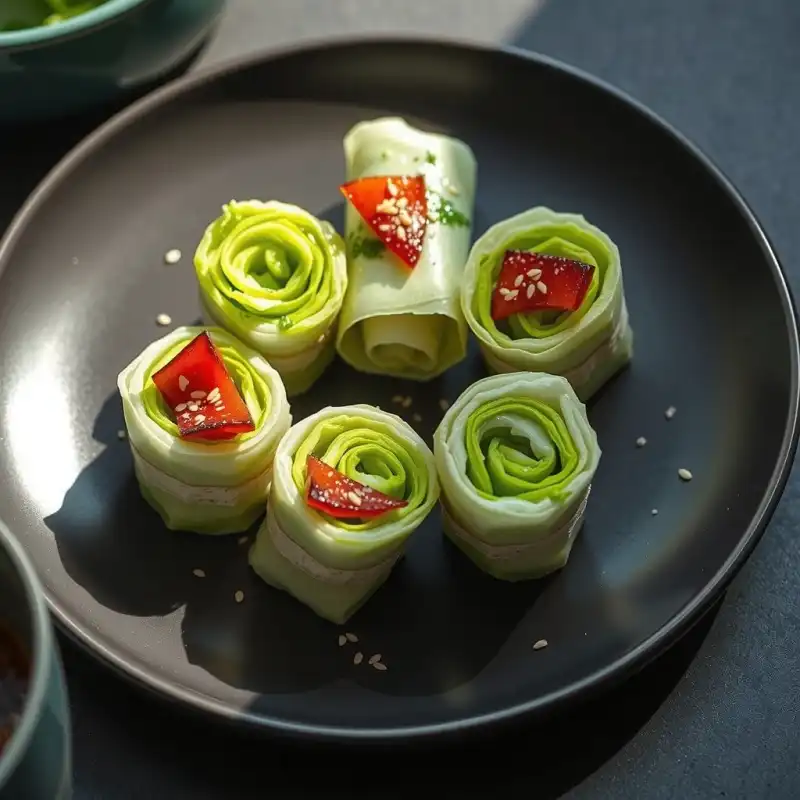 Tapas Coreanas de Durazno y Kimchi