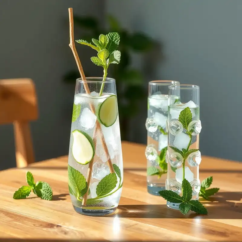 Agua Fresca de Pepino y Menta Refrescante