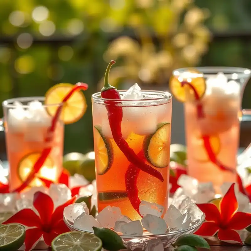 Aguas Frescas de Jamaica y Chile