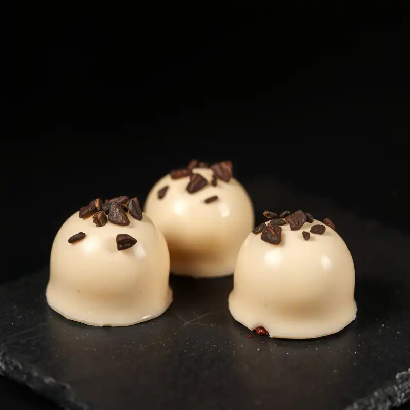 Noche Estrellada: Bombones de Frambuesa y Tahini Salado