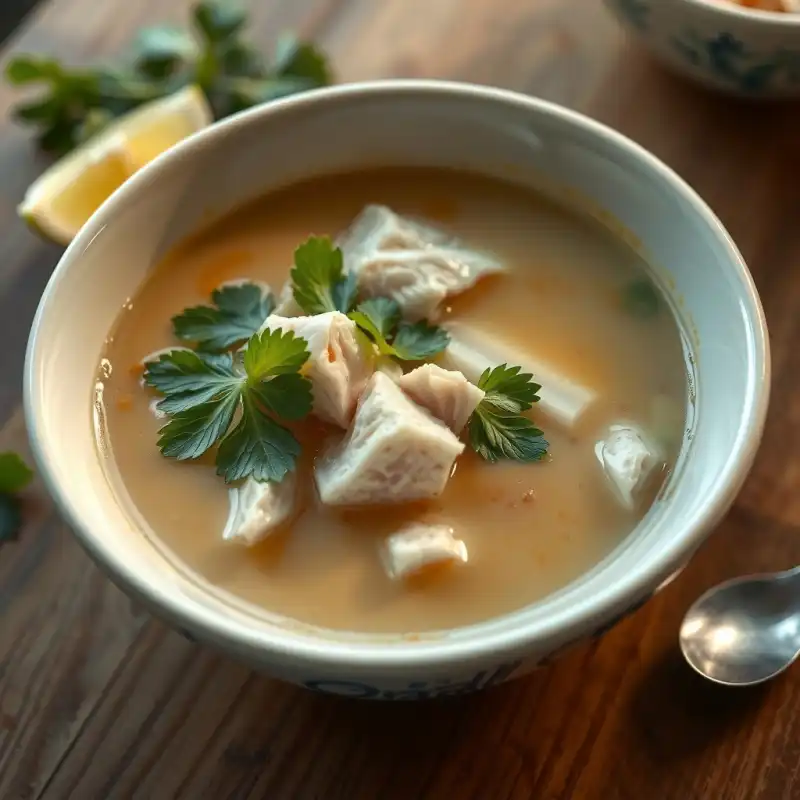 Sopa Tai de Pollo (Tom Kha Gai)