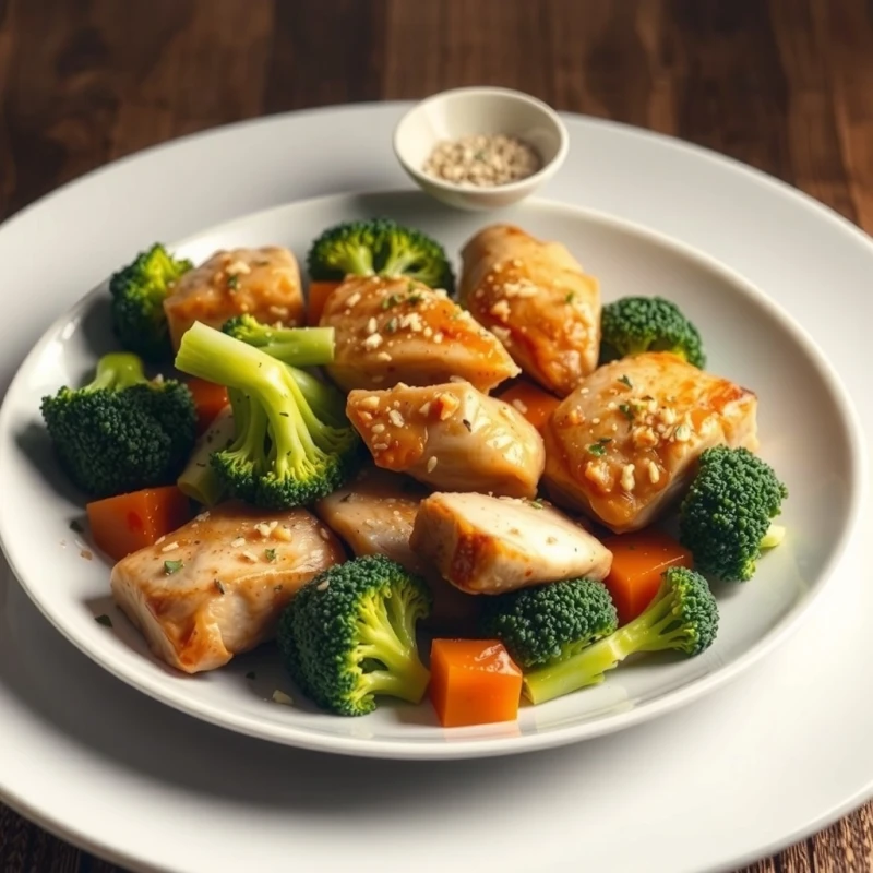 Salteado Rápido de Pollo y Brócoli