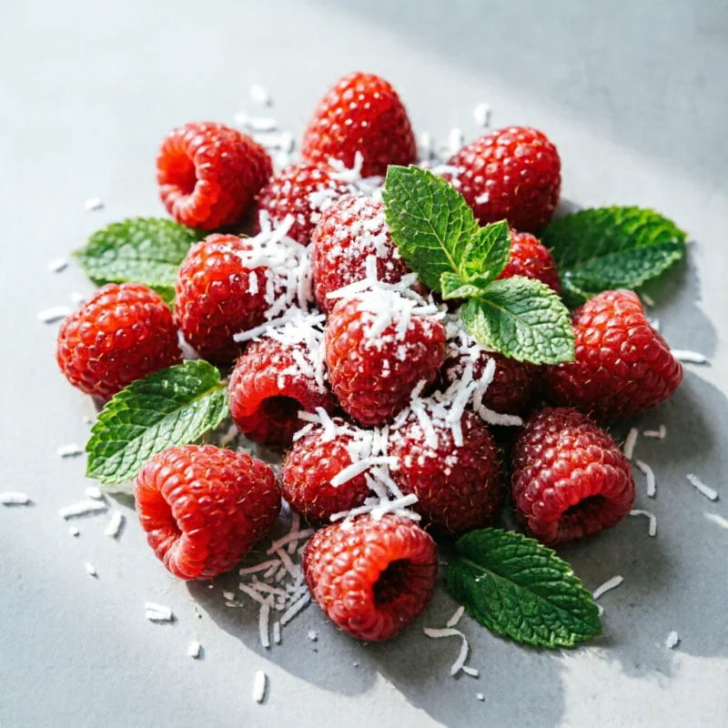 Frutillas Envueltas en Coco Tostado