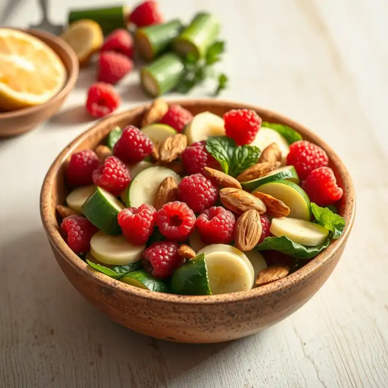 Coral de Frambuesa y Calabacín