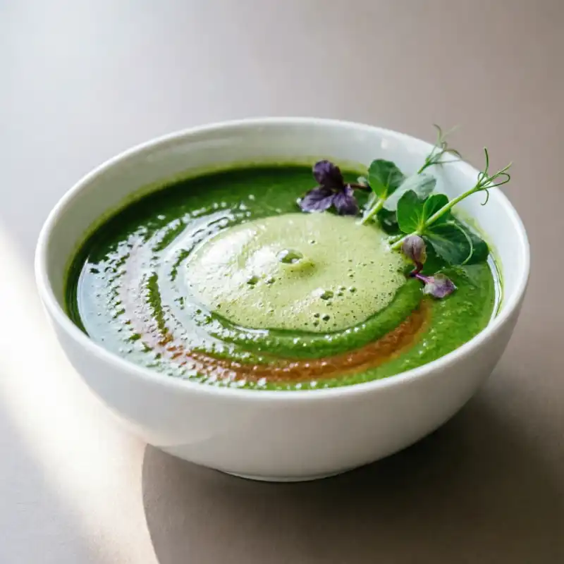 Crema de Brócoli y Castañas Aérea